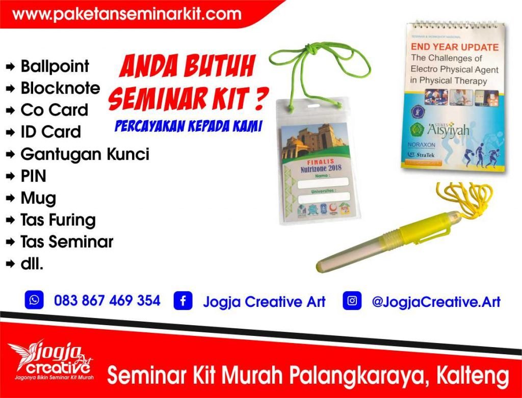 Pesan Paket Seminar Kit Murah dan Tas Seminar Kota Palangkaraya, Kalimantan Tengah