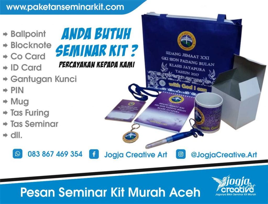 Pesan Paket Seminar Kit Murah Aceh | WA. 083 867 469 354