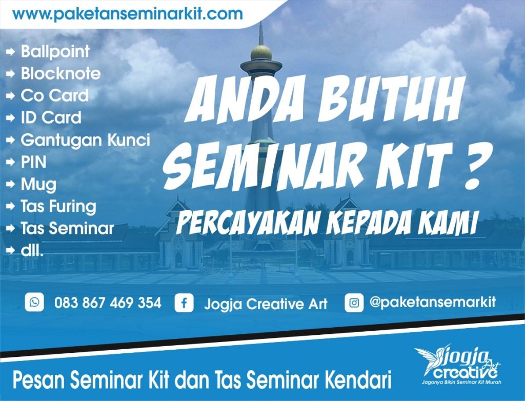 Pesan Peket Seminar Kit dan Tas Seminar Murah Kota Kendari, Sulawesi Tenggara