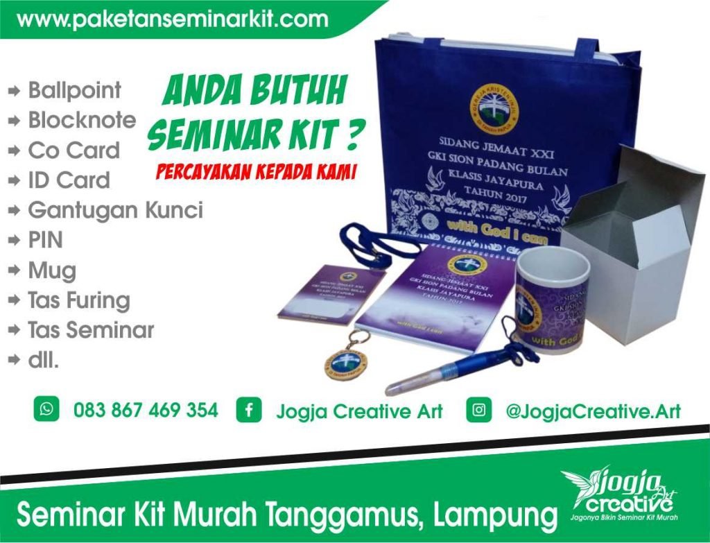 Pesan Paket Seminar Kit Murah dan Tas Seminar Kabupaten Tanggamus, Lampung
