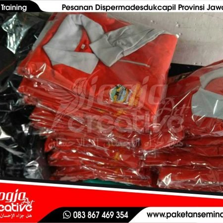 Konveksi Seragam Training Pesanan Dispermadesdukcapil Semarang Provinsi Jawa Tengah