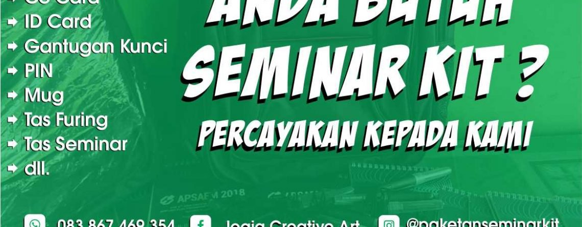 Produsen Paket Seminar Kit Dan Tas Seminar Murah Kota Jambi