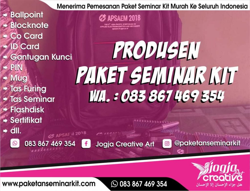 Produsen Seminar Kit Murah dan Tas Seminar Pulang Pisau, Kalimantan Tengah