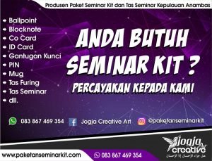 Paket Seminar Kit Murah dan Tas Seminar Anambas, Kepulauan Riau