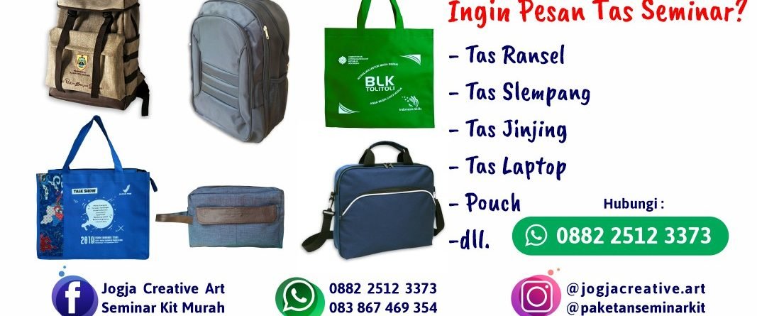 Pesan Tas Seminar Kit Murah Siap Kirim Seluruh Indonesia