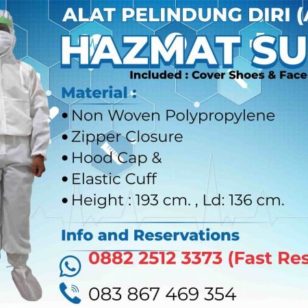 Pesan APD Alat Pelindung diri Hazmat Siap kirim seluruh Indonesia