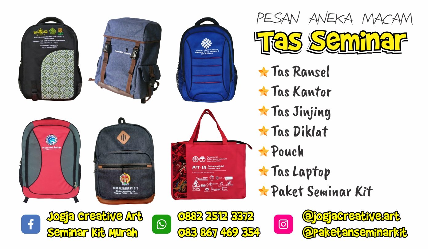 Konveksi Tas seminar kit Murah palembang indralaya sumsel