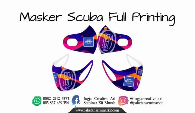 Pesan Masker Scuba Full Printing Custom Murah