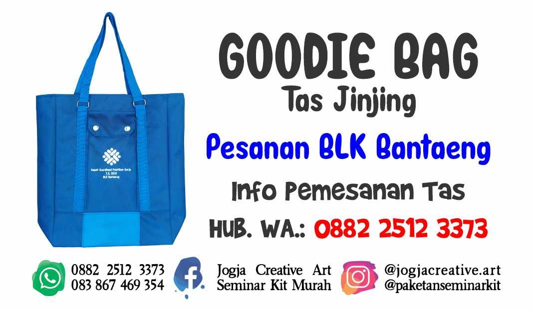 Konveksi Tas Seminar BLK Bantaeng - Makassar , Sumsel