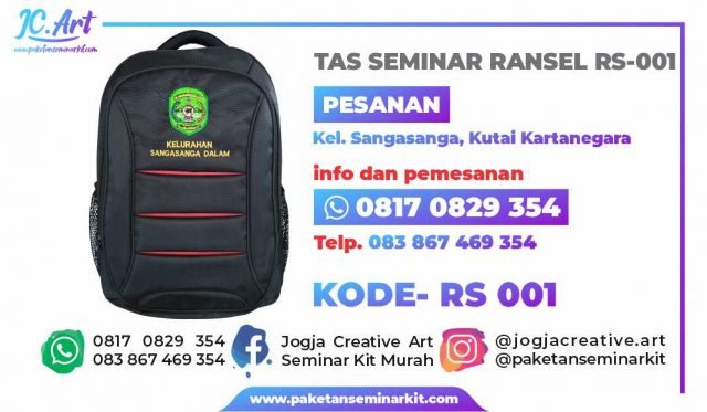 Konveksi Tas Seminar Ransel Kutai Kartanegara Balikpapan