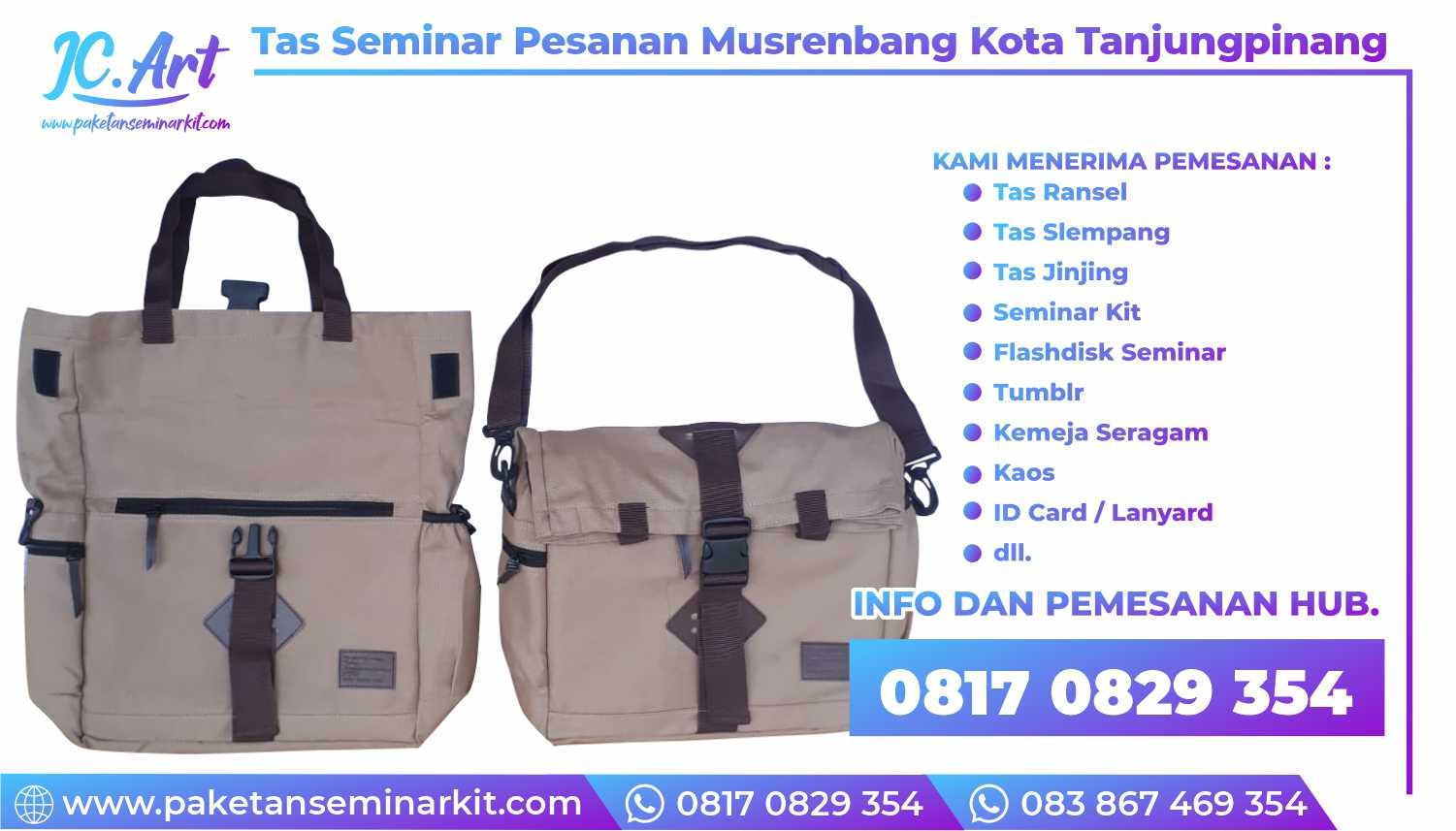 Konveksi Tas Seminar kit Musrenbang Tanjungpinang