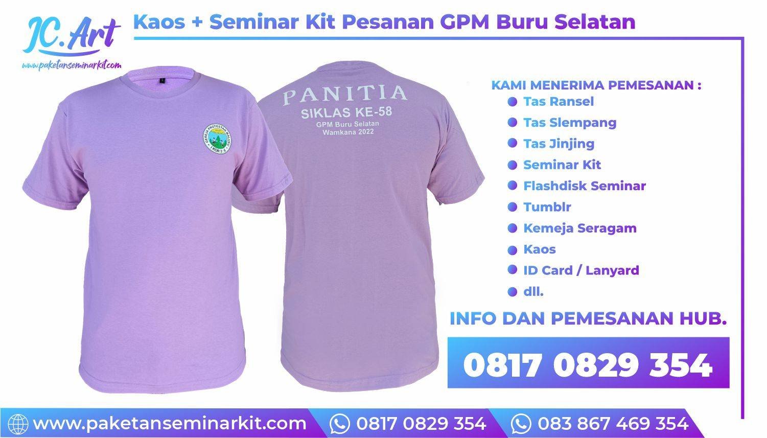 Konveksi Kaos Gereja Ambon Buru Selatan
