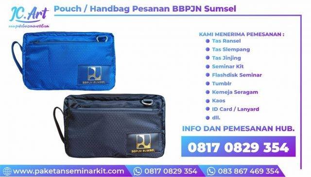Konveksi Tas Seminar Pouch Handbag BBPJN PU Palembang