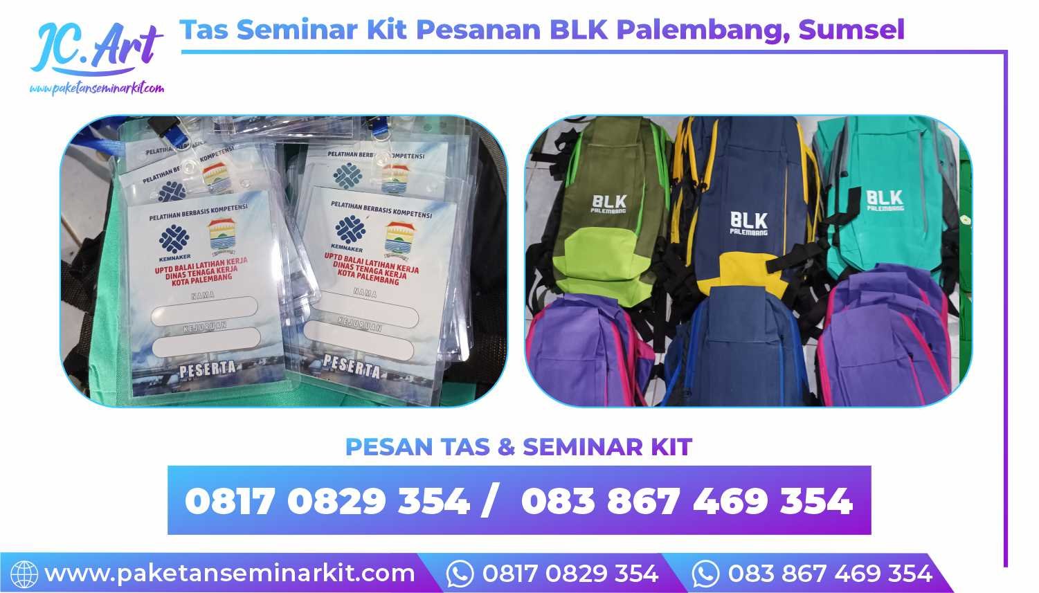 Paket Tas Seminar Kit Pesanan BLK Palembang Sumsel