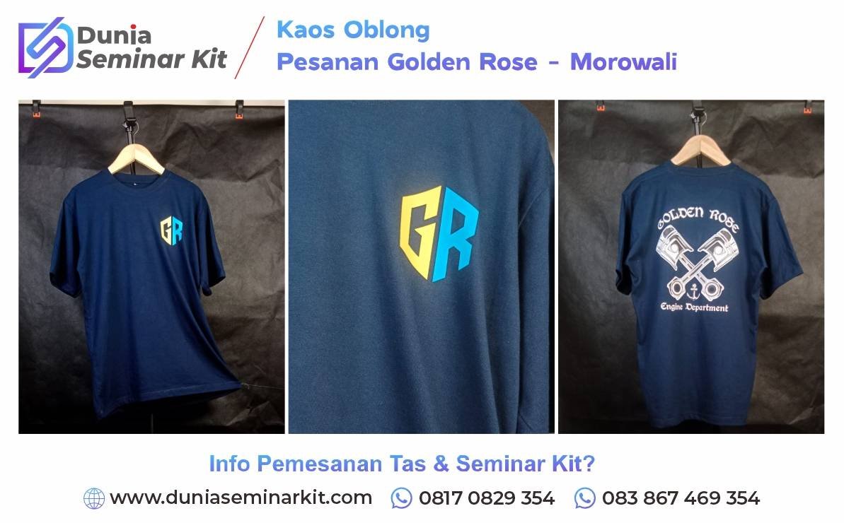 Konveksi Kaos Oblong Pesanan Golden Rose Morowali