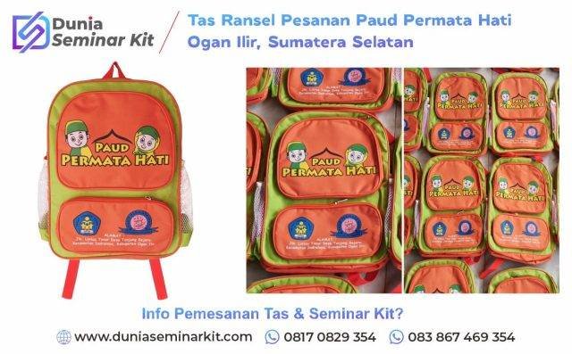 Konveksi Tas Paud Permata Hati Ogan Ilir Palembang