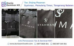 Tas Seminar Jinjing Pesanan Syahman Pamulang Tangerang Selatan