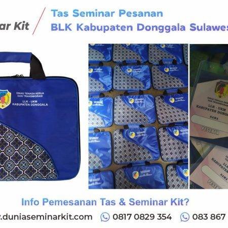 Konveksi Tas Seminar Kit Pesanan BLK Donggala Sulawesi Tengah