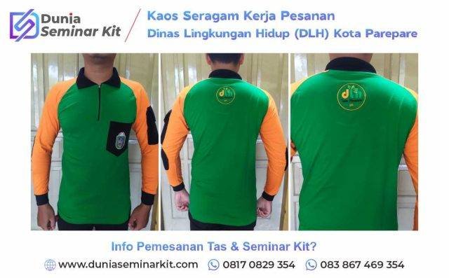 Produsen Konveksi Kaos Seragam Pesanan DLH Kota Parepare