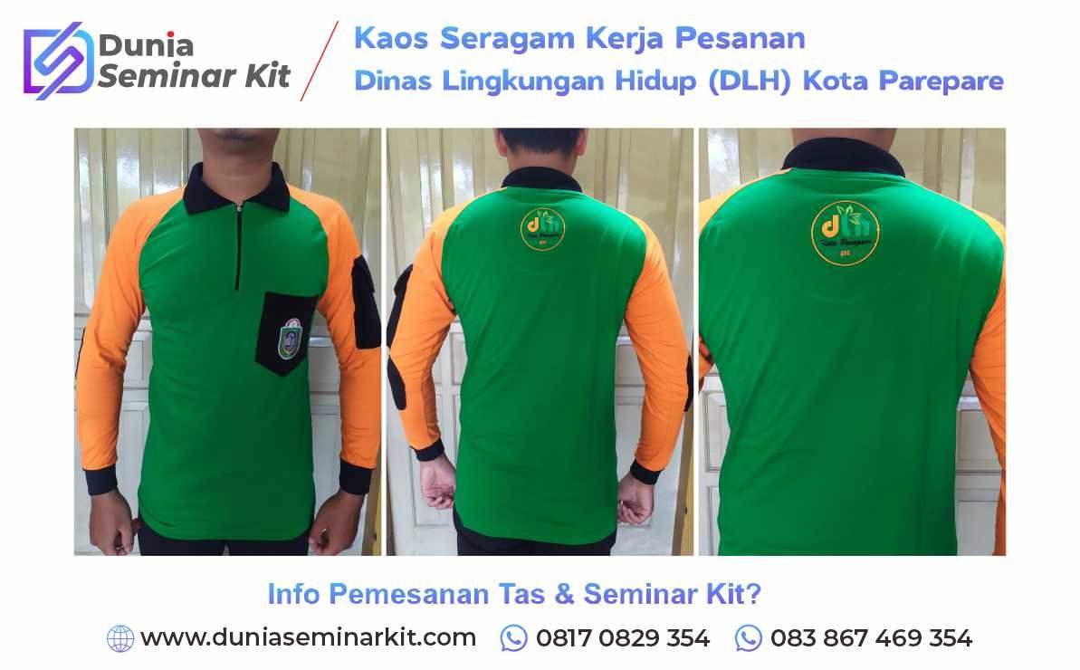 Produsen Konveksi Kaos Seragam Pesanan DLH Kota Parepare