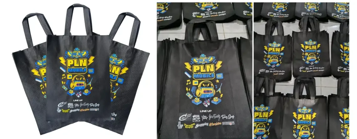 Konveksi Tas Seminar Kit Jinjing Spunbond Furing PLN Mobile Jogja