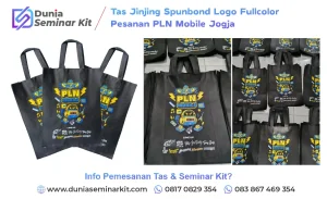 Konveksi Tas Seminar Kit Jinjing Spunbond Furing PLN Mobile Jogja
