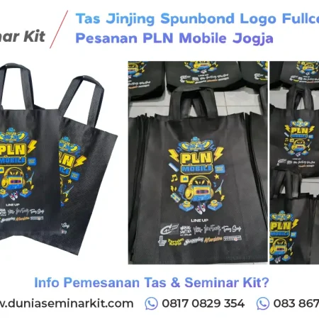Konveksi Tas Seminar Kit Jinjing Spunbond Furing PLN Mobile Jogja